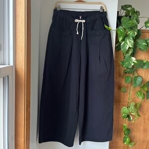 Free People Black Wide Leg Pants